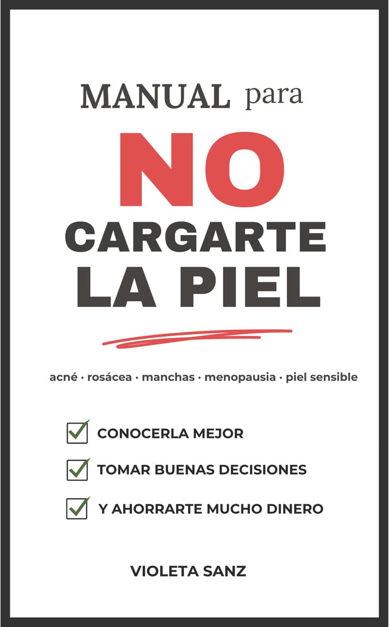 Portada del libro Manual para no cargarte la piel, de Violeta Sanz